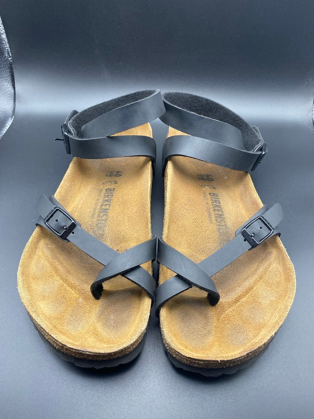 Birkenstock Black Yara Ankle-Strap Sandals-40 Regular